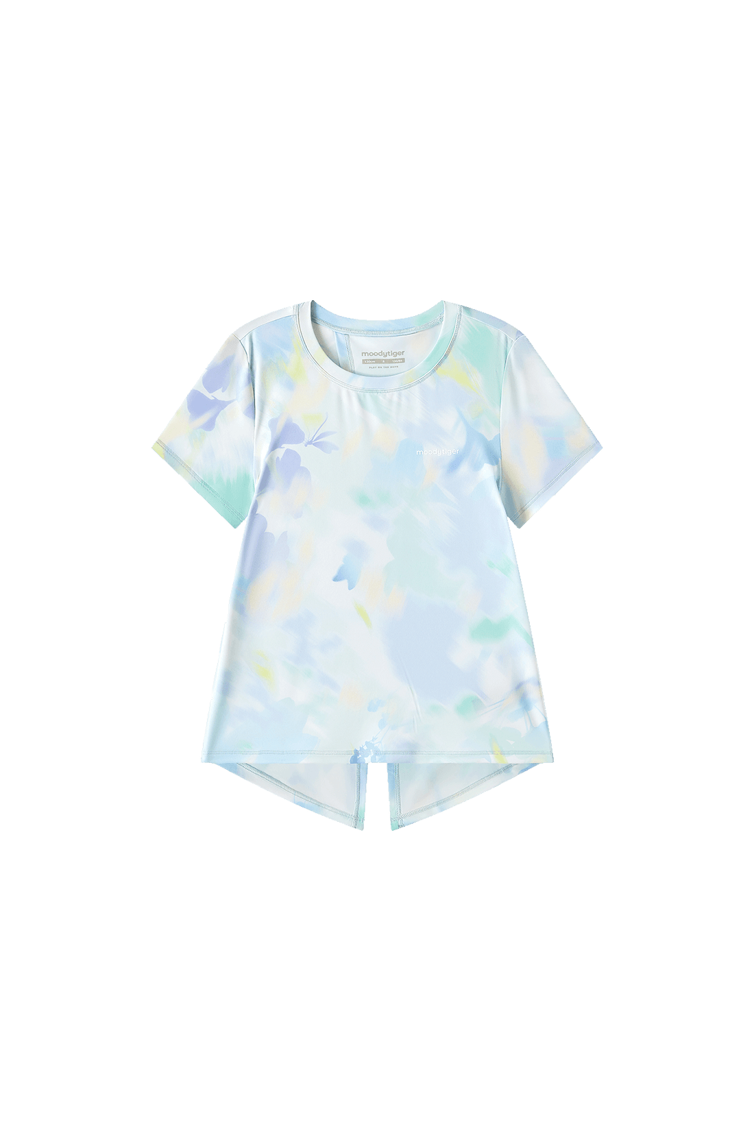 Mesh Open Back Tee **Bloom Romance Blue**