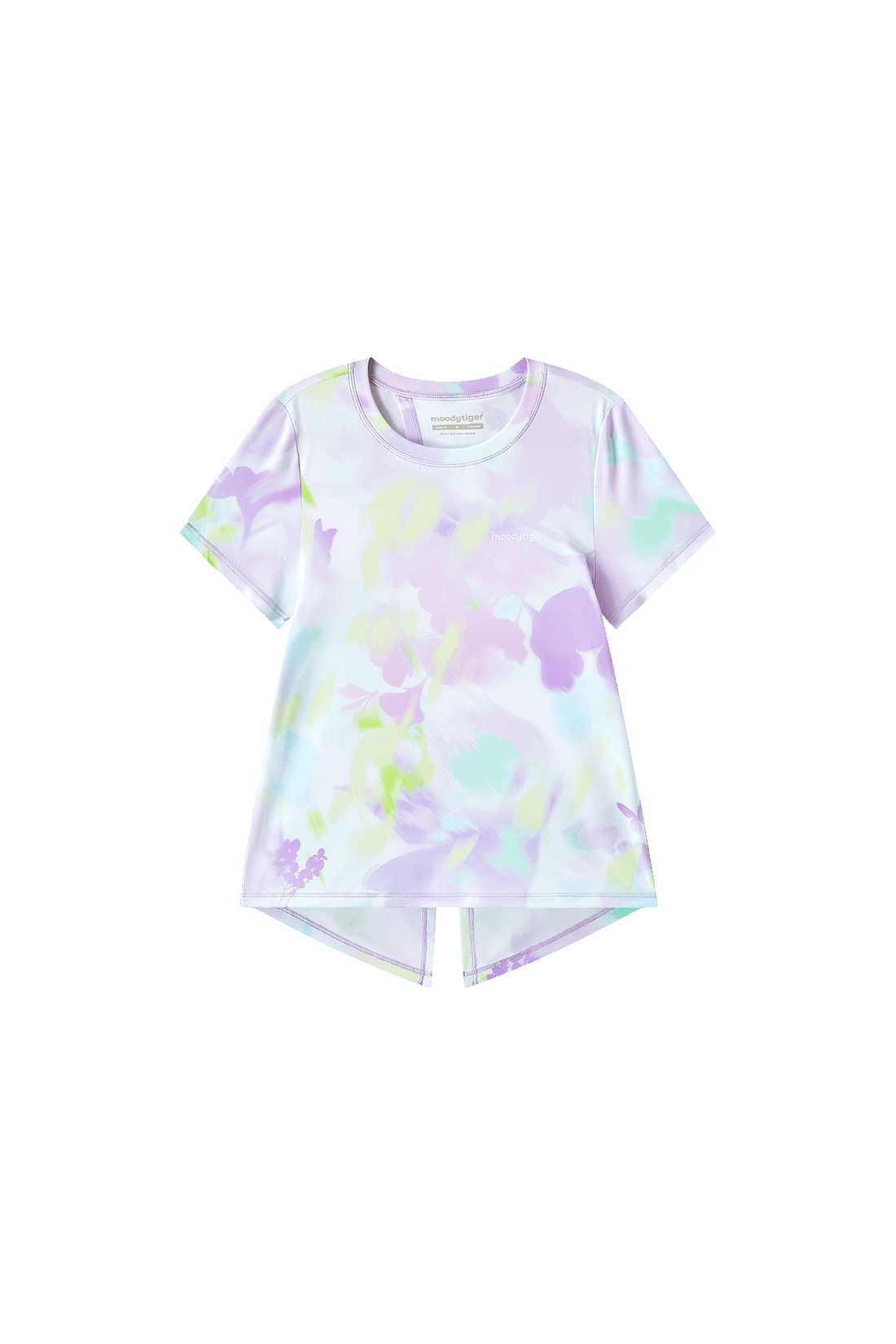 Mesh Open Back Tee **Bloom Romance Purple**