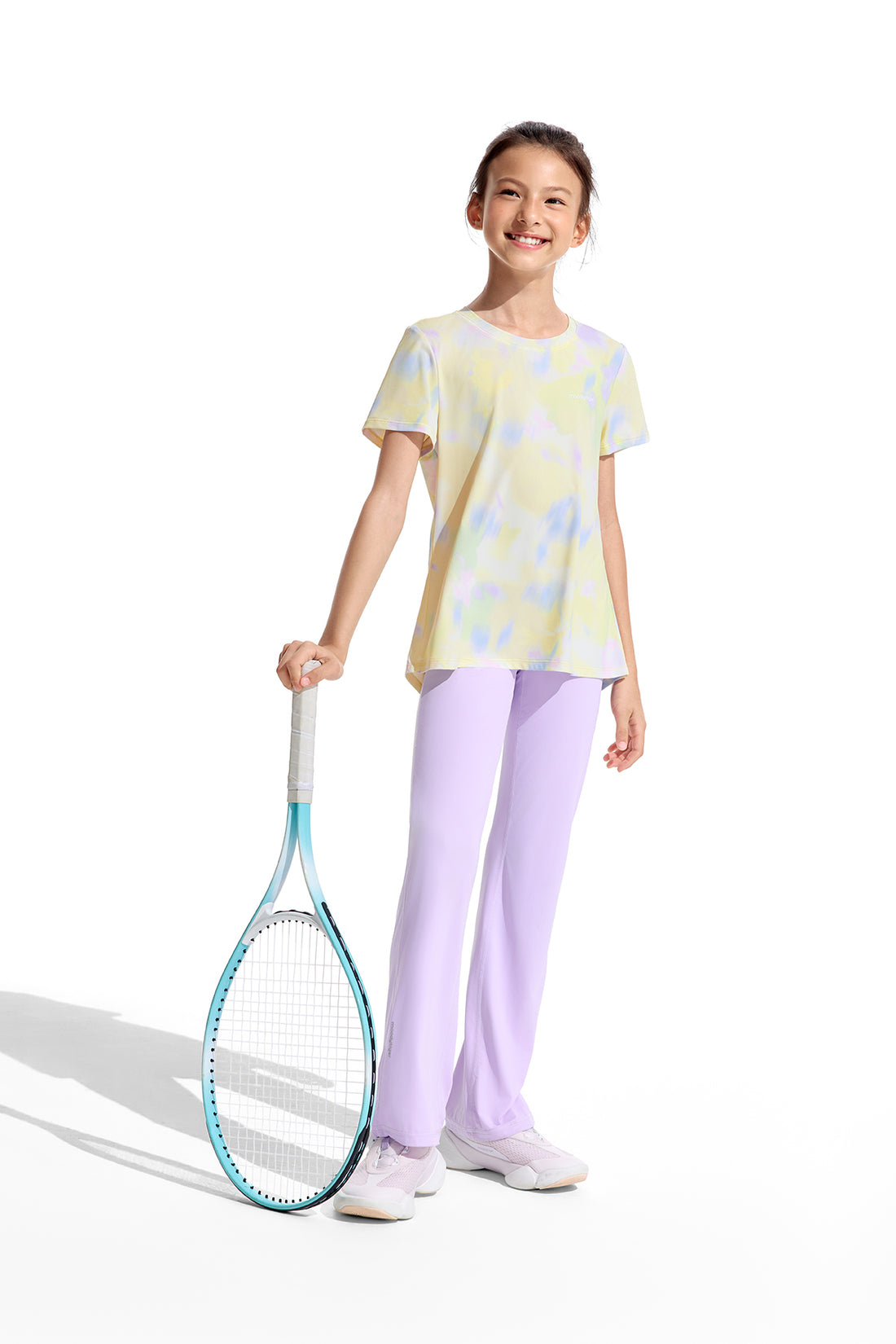 Mesh Open Back Tee **Bloom Romance Yellow**