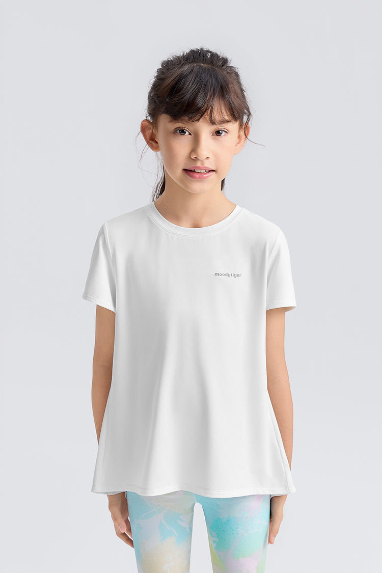 Mesh Open Back Tee **Cloud Dancer**
