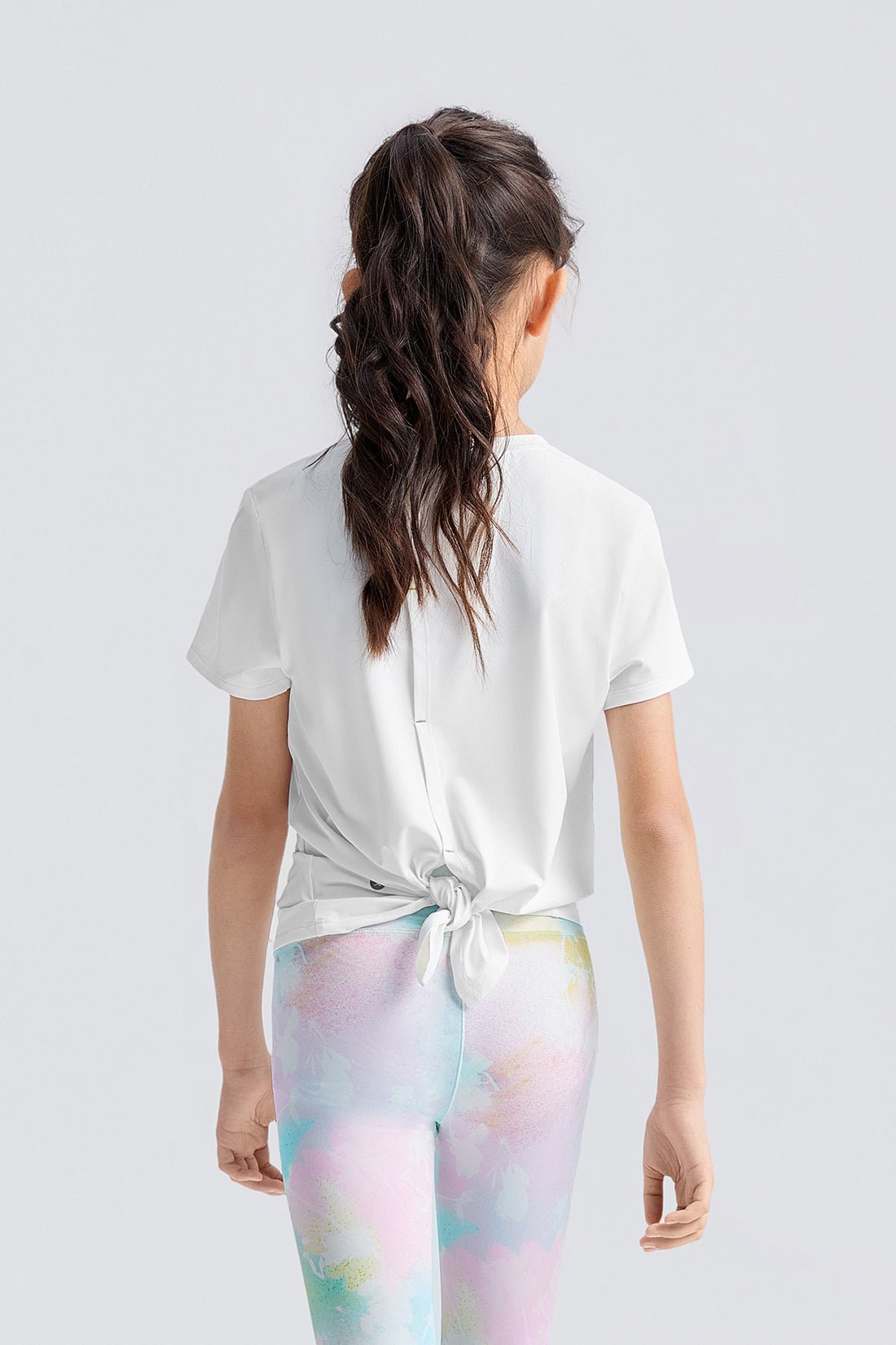 Mesh Open Back Tee **Cloud Dancer**
