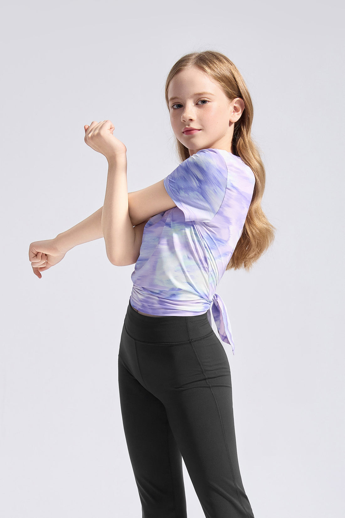 Mesh Open Back Tee **Dimension Purple**