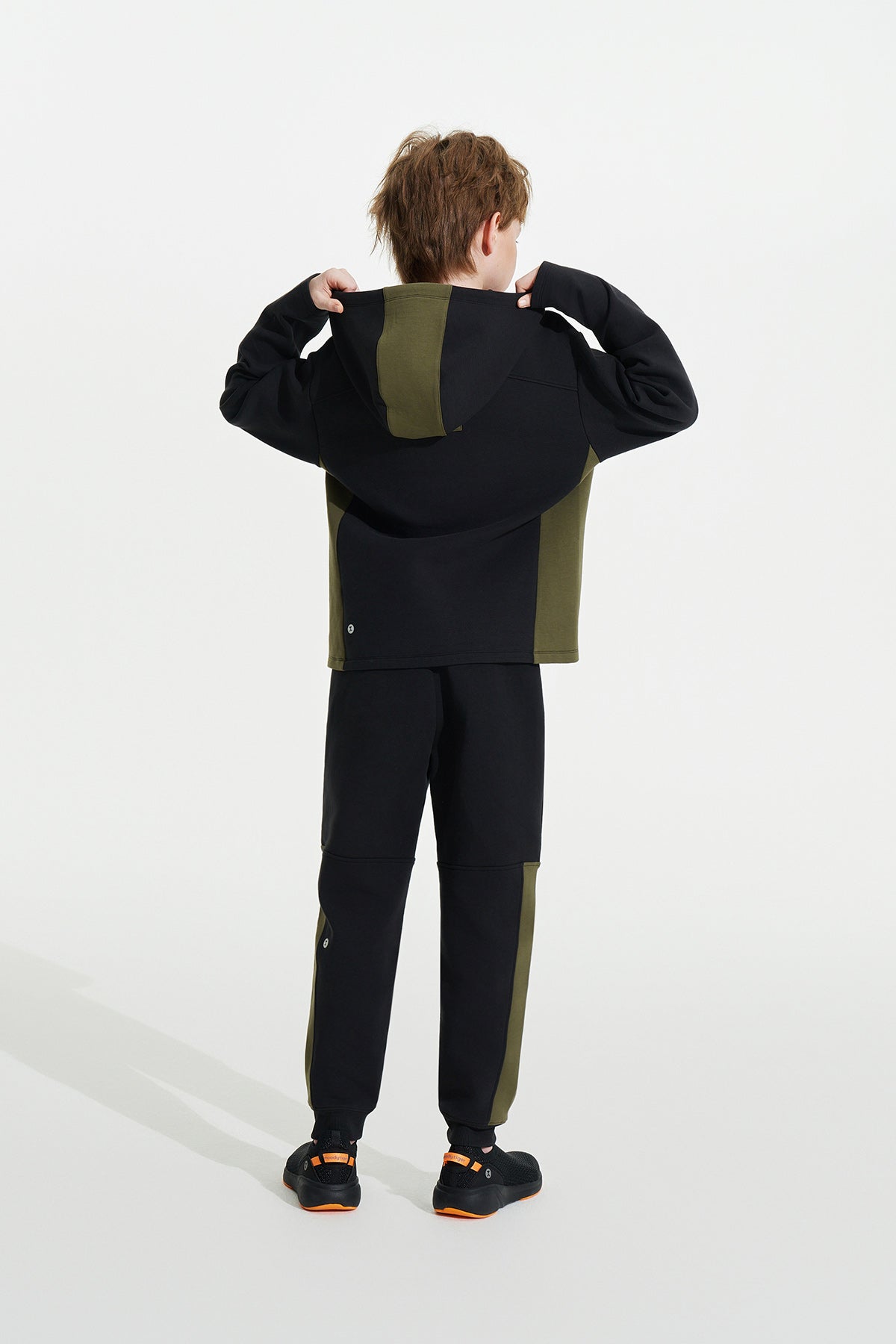 Neoprene Colour Blocking Pants **Charcoal Black**