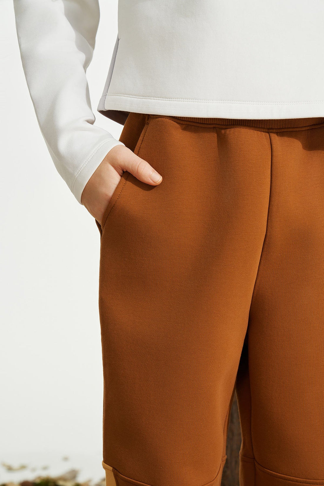 Neoprene Colour Blocking Pants **Nut Brown**