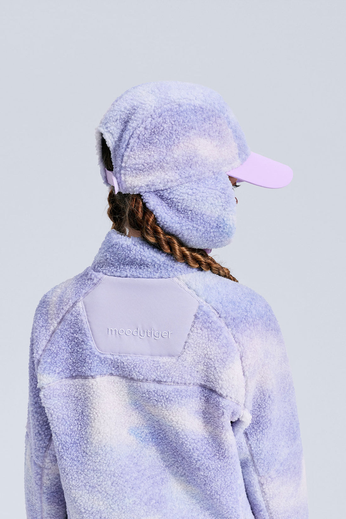 Printed Fleece Cap **Chasing Light Purple**