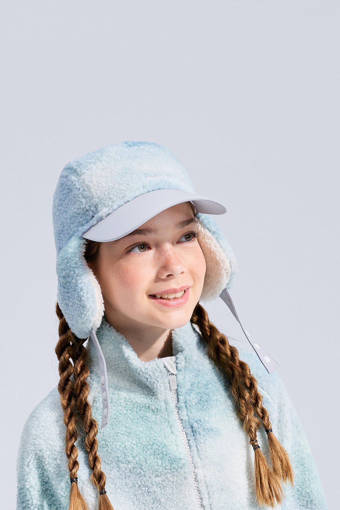 Printed Fleece Cap **Chasing Light White**