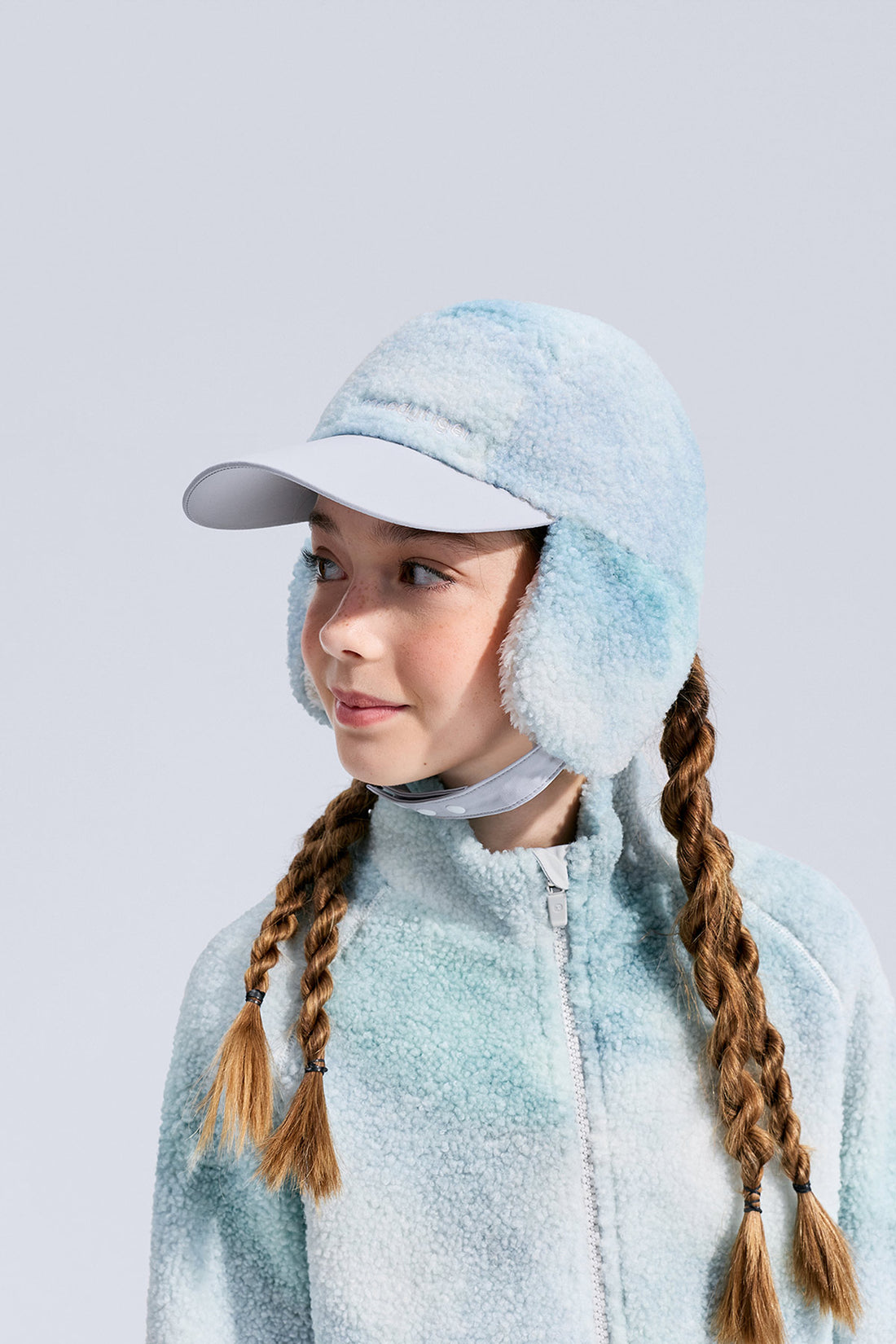 Printed Fleece Cap **Chasing Light White**