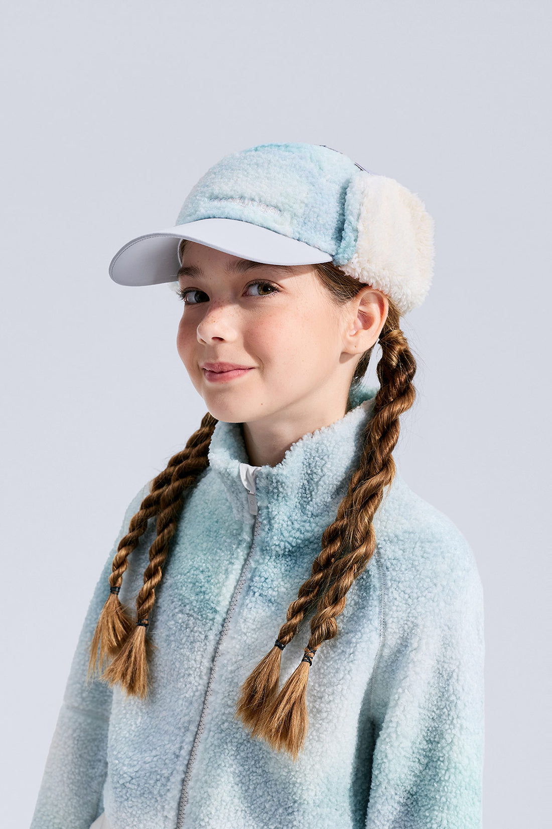 Printed Fleece Cap **Chasing Light White**