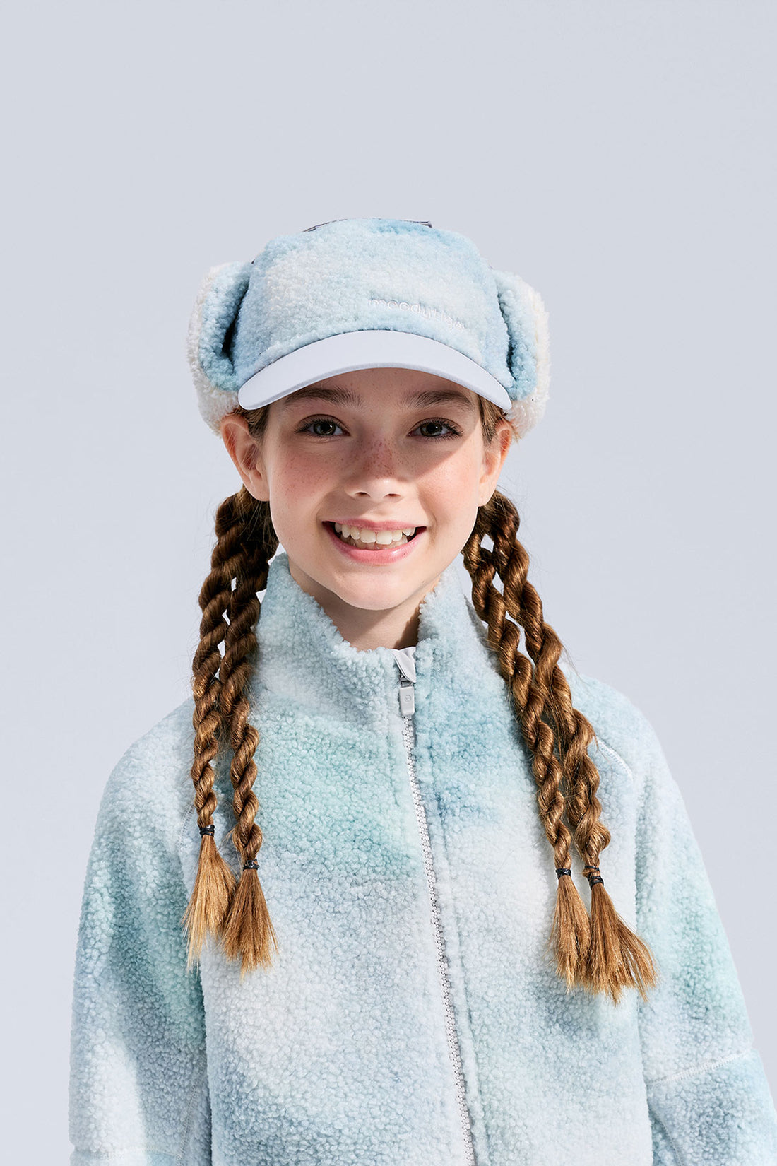Printed Fleece Cap **Chasing Light White**