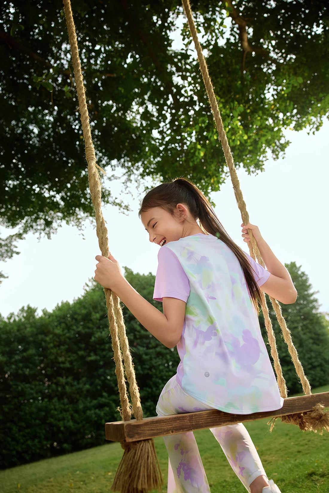 Printed Short Sleeve **Taro Purple**