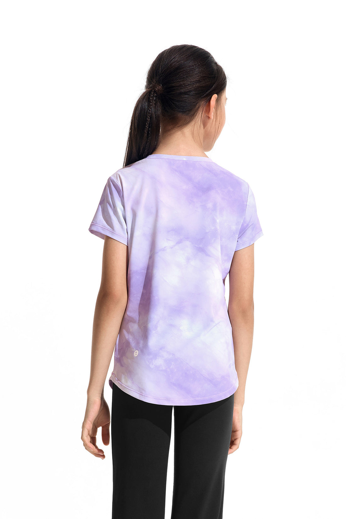 Printed Short Sleeves **Variegated Purple**