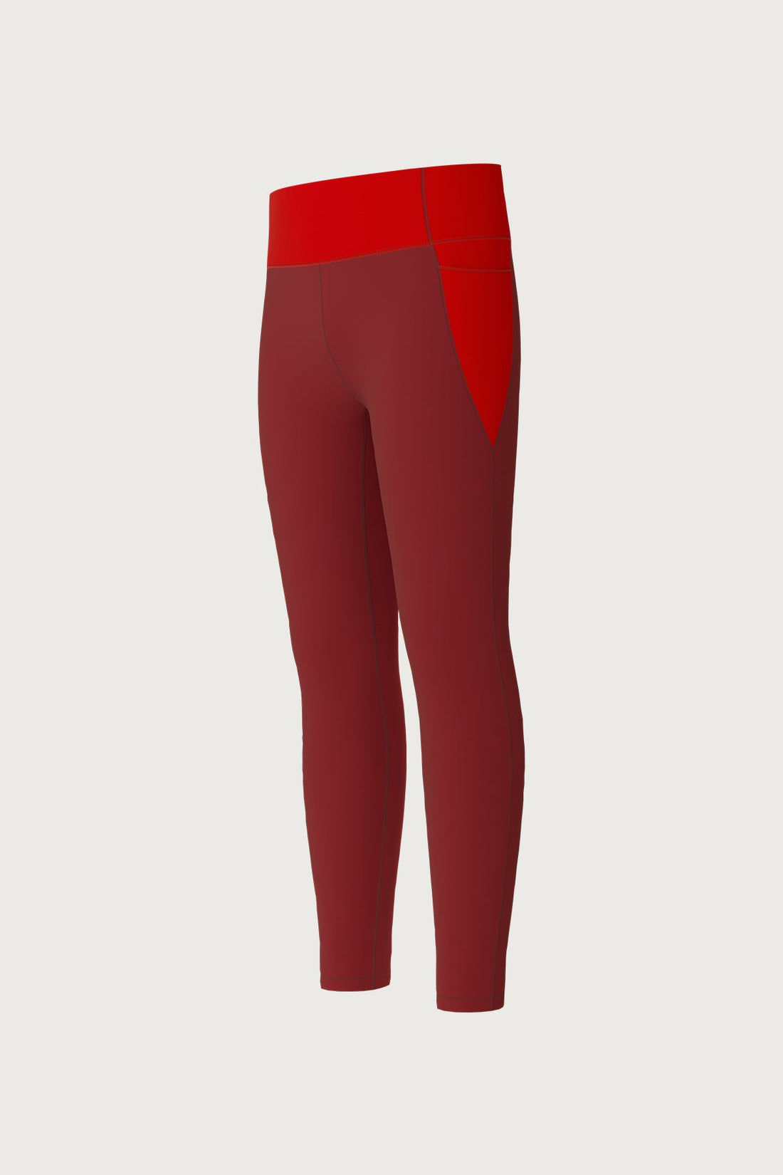 Queenie Colour Blocking Legging **Cranberry**