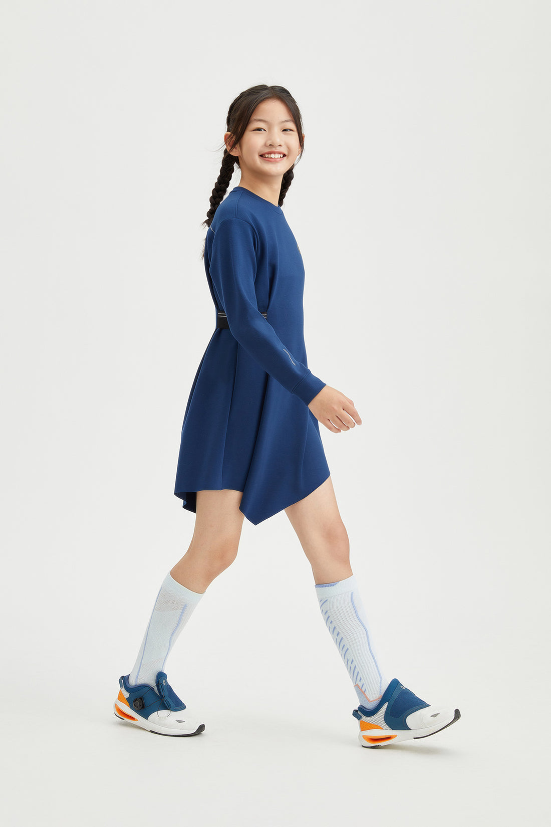 Ribbed Long-Sleeve Dress
