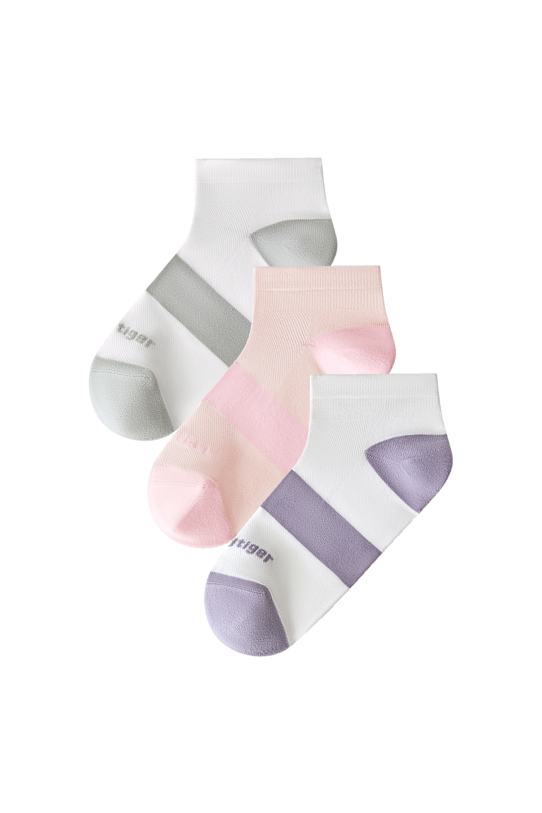 Socks **White Pink Purple**