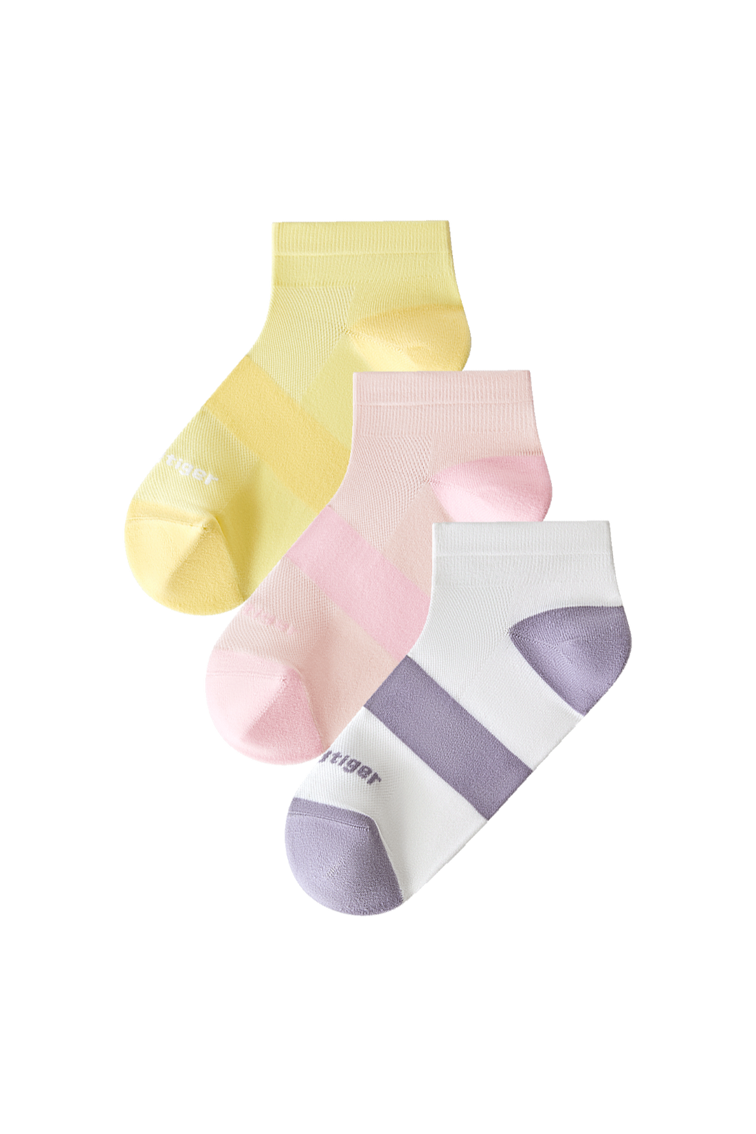 Socks **Yellow Pink Purple**