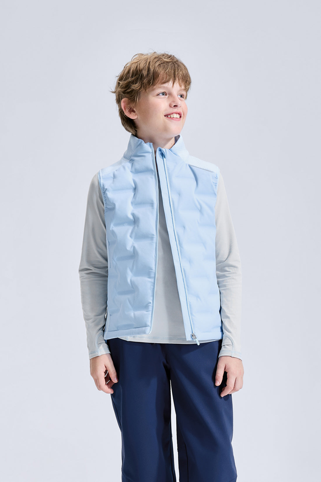 Stretch Sports Down Vest **Ice Water**