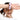 Stretchand Printed Scrunchie **Color Coral Pink Black**