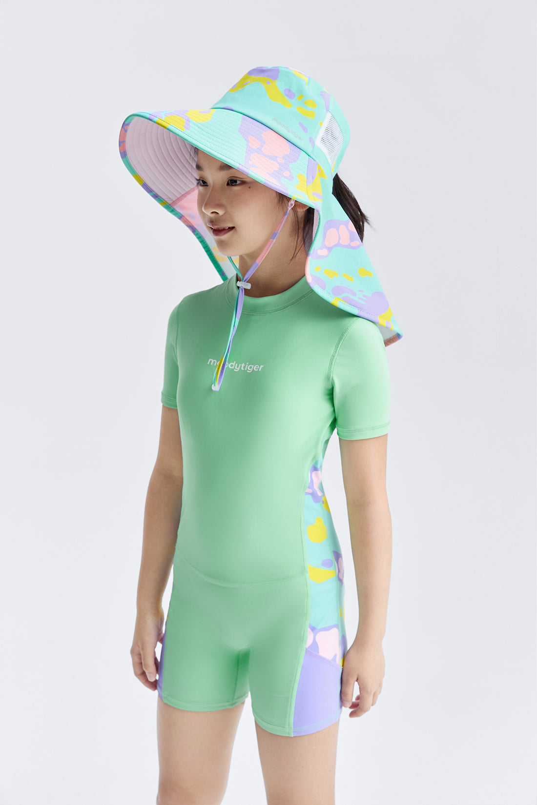 Sunny Shield Hat **Frog Cyan**