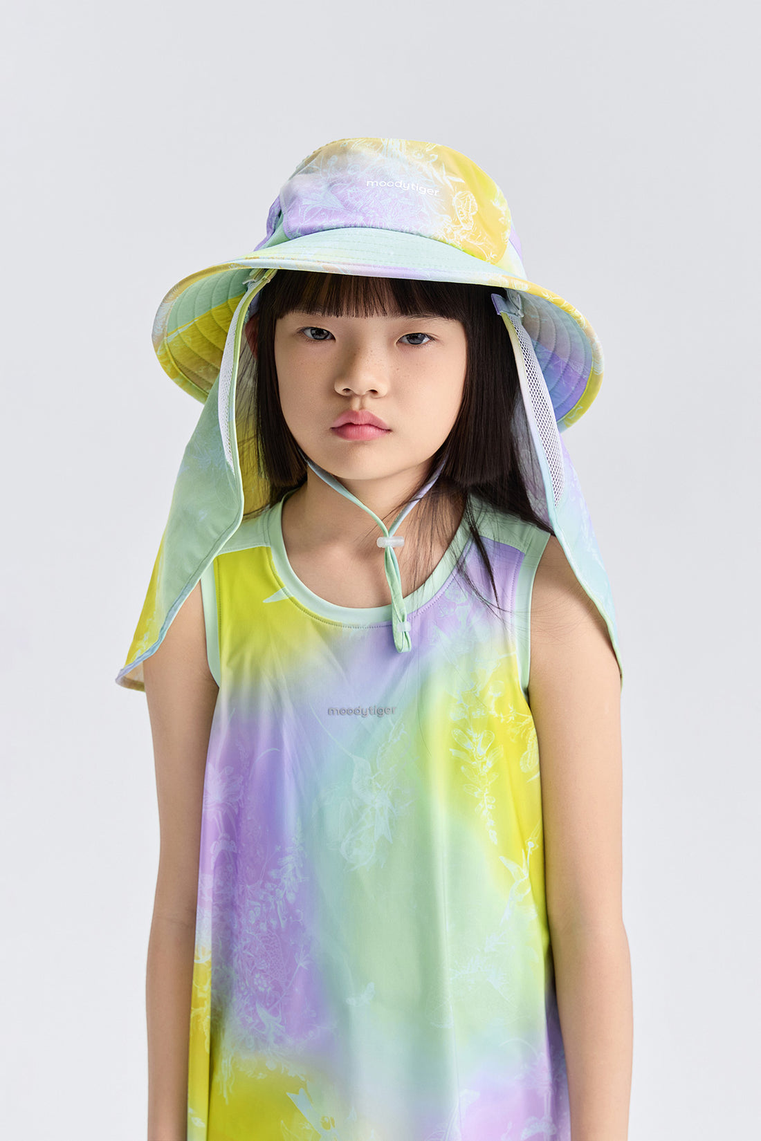Sunny Shield Hat **Gradient Buzz Cyan**
